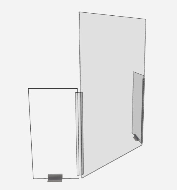 Triple Panel Guard – (Part # CV19-TPG-K) – Covid-19 Guards